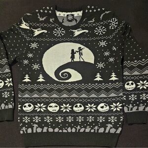 Nightmare Before Christmas‎ Disney Christmas Sweater Mens Large